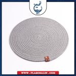 زیر بشقابی قیطون دوزی گرد ارغوان رهاگالری - تصویر 3