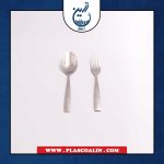 قاشق و چنگال غذا خوری استیل براق سورنا