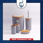 ست بهداشتی 5 پارچه طرح چوب کاریزما امپرلند 593 طوسی