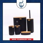 ست بهداشتی 5 پارچه طرح چوب کاریزما امپرلند 593 مشکی
