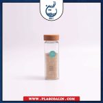 جا ادویه مینی چهار گوش درب چوبی میس گلس چهار سایز - تصویر 2