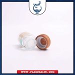 جا ادویه مینی چهار گوش درب چوبی میس گلس چهار سایز - تصویر 6