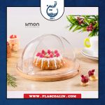 طرف کیک اکرولیک کف چوبی لیمون