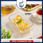 کره خوری دو خانه شیشه ای لیمون - تصویر 2