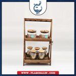 استند چوبی دو رنگ بزرگ افرا - Image 2