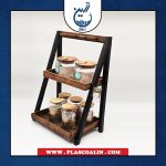 استند چوبی دو رنگ بزرگ افرا