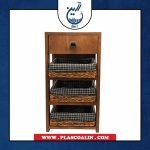 جا سیب زمینی و پیاز حصیری و چوبی چهار طبقه مدرسی