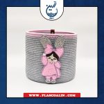 سطل قیطون دوزی طرح دختر رها گالری