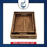 سینی چوبی مستطیل کاج دو سایز