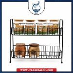 استند فلزی دو طبقه مشکی کرال - Image 2