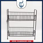 استند فلزی دو طبقه مشکی کرال - Image 3