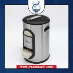 سطل برنج 10 کیلویی پیمانه دار استیل