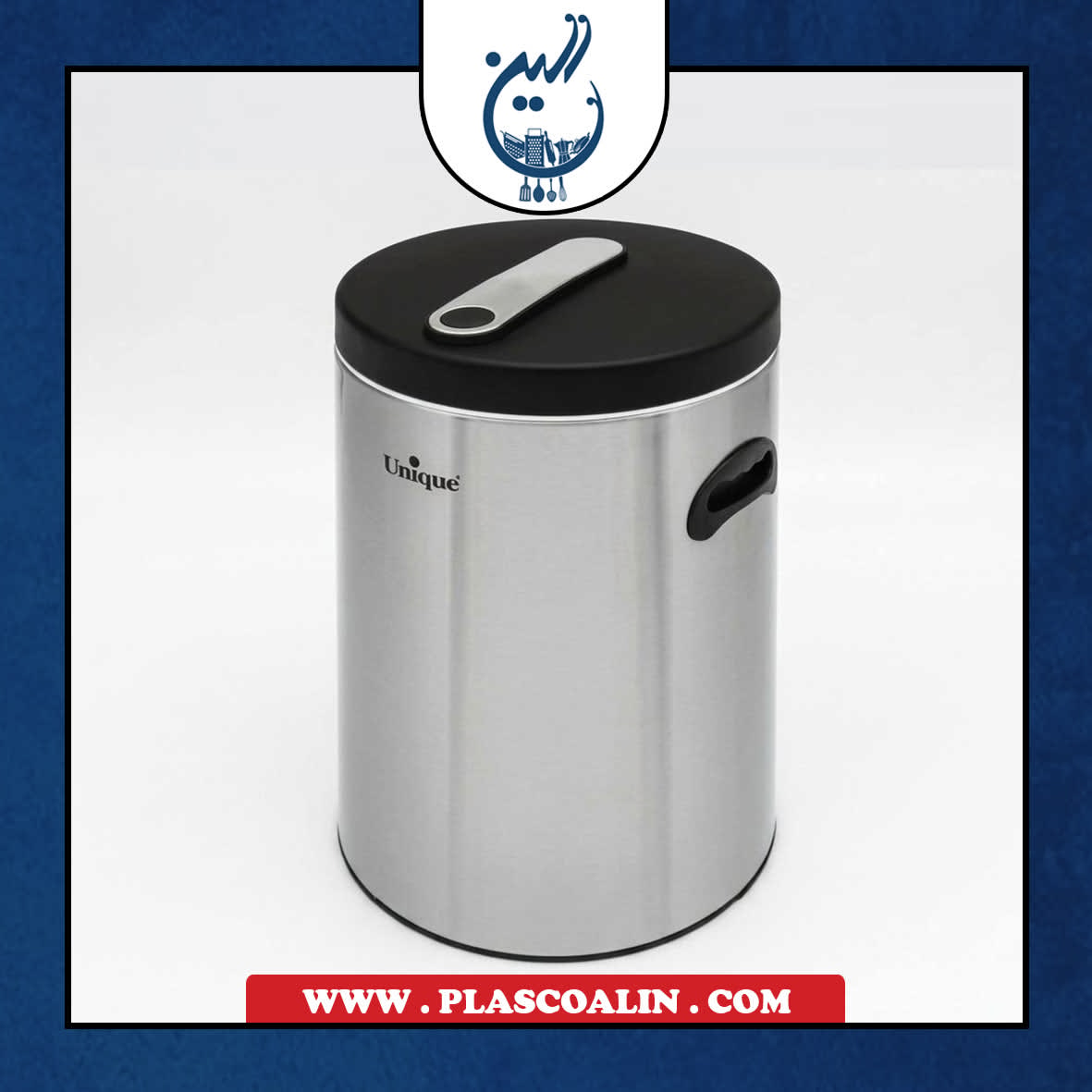 4470 سطل برنج 16 کیلویی بدون پیمانه استیل یونیک 4470 - Image 1