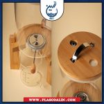 جا برنجی پیرکس درب بامبو پایه چوبی 5 کیلویی رزت پلاس - Image 2