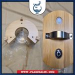 جا برنجی پیرکس درب بامبو پایه چوبی 5 کیلویی رزت پلاس - Image 3